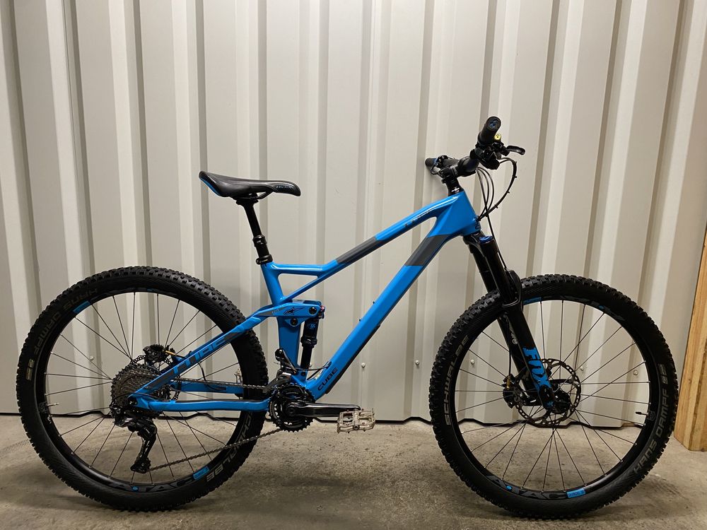 Двухподвісний Карбоновий 140mm  Cube Stereo Race