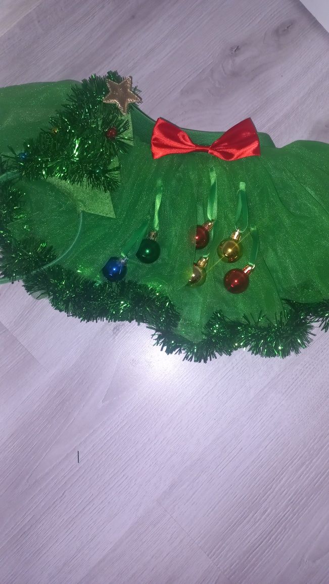 Przebranie świąteczne karnawałowe choinka dla dziecka