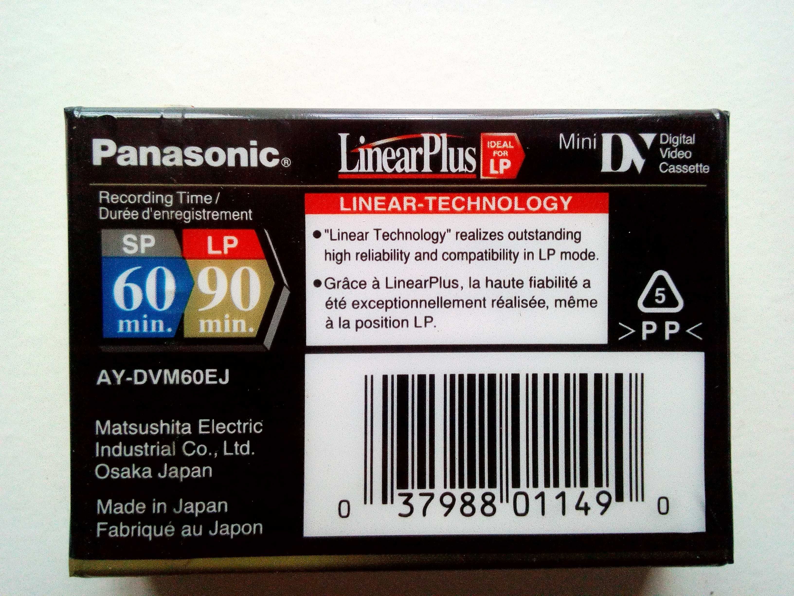 Kasety DVC Panasonic Linear Plus 60/90 miniDV 20 sztuk nowe