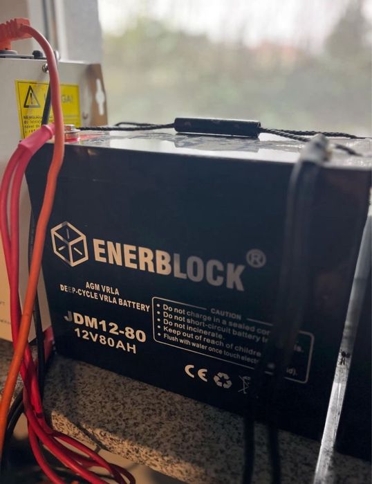 Sprzedam akumulator energblok agm 12V 80Ah bezobslugowy