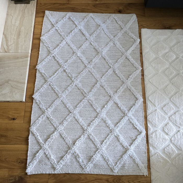 Dywan dywanik w stylu scandi boho 118x76 cm można prać w pralce