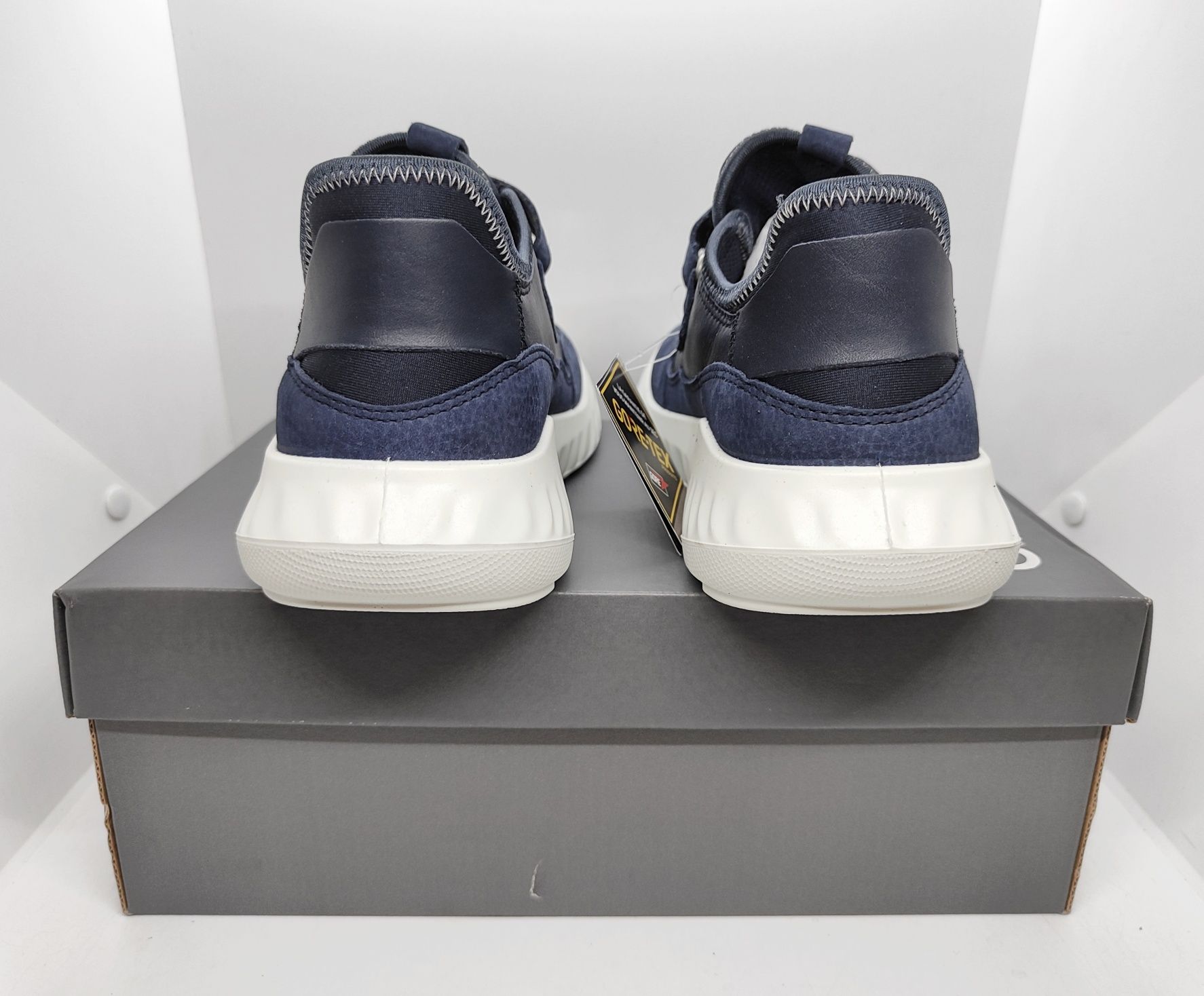 кожаные EU38 24,5см кроссовки Ecco Sp.1 Gore Tex оригинал