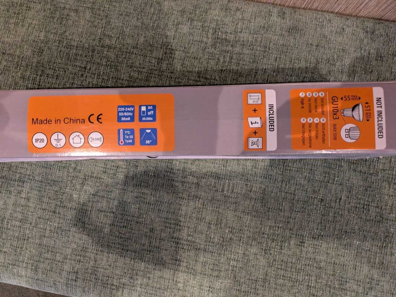 Deboho candeeiro de tecto com 3 focos led rotativos