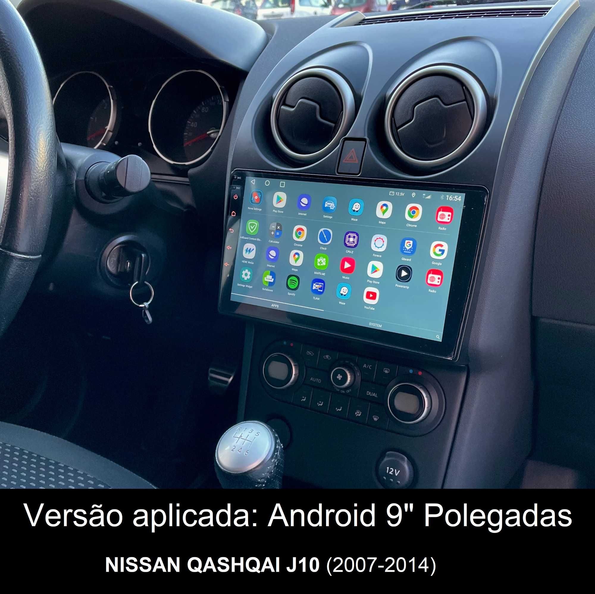 (NOVO) Rádio 2DIN 9" Nissan QASHQAI J10 / J11 (2007 a 2021) • Android
