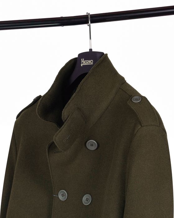 Шерстяное полупальто - бушлат HERNO (54/XL) Оригинал