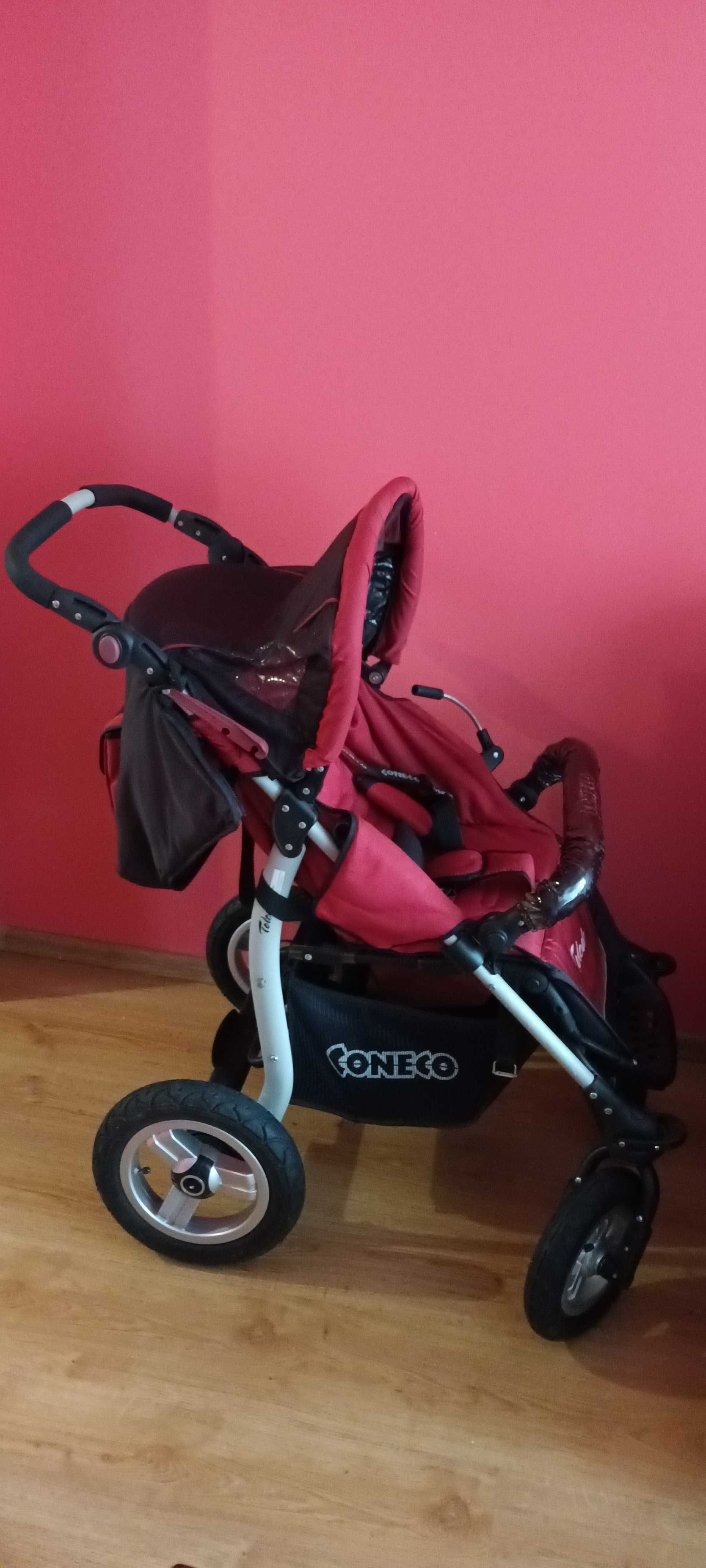 Wózek spacerowy 2w1 firmy Coneco model Toledo ( spacerówka + gondola )