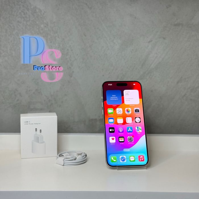 iPhone 15 Pro Max 1Tb White Titanium | Bateria 90% | FV/Gwarancja