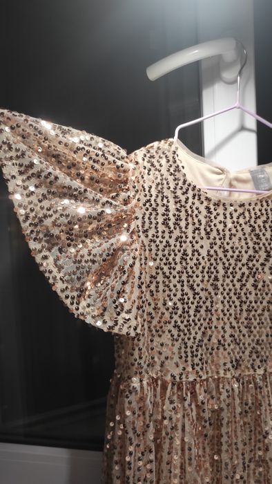 Святкова золота сукня на дівчинку Pepco 7-8 років