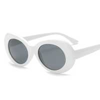 Okulary przeciwsłoneczne modne białe słoneczne