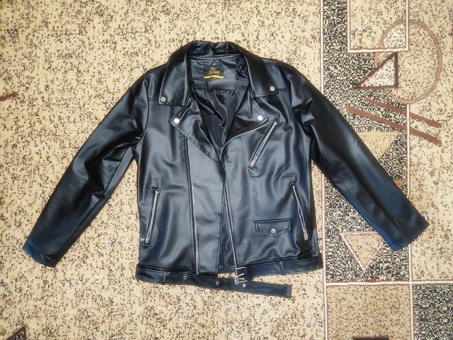 Косуха чоловіча, шкіряна куртка WIN CLUB