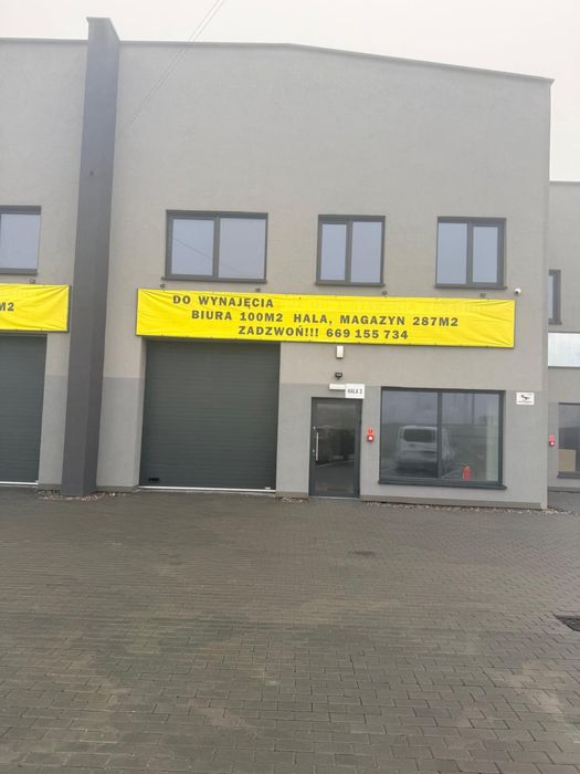 HALE MAGAZYNOWE z biurami do wynajecia