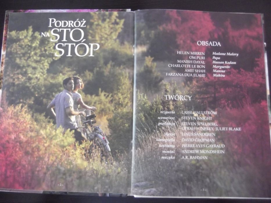 "Podróż na sto stóp" płyta DVD + książeczka z opisem, jak Nowa!!