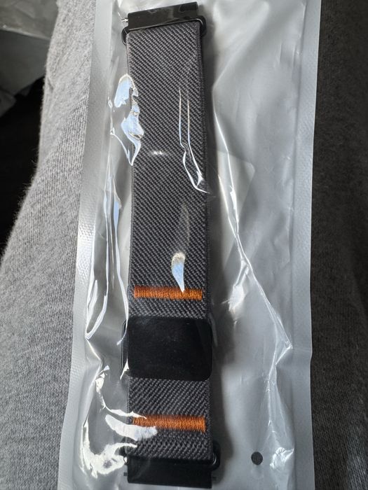 Pasek do zegarka 22mm nowy nylonowy szary siwy garmin fenix samsung
