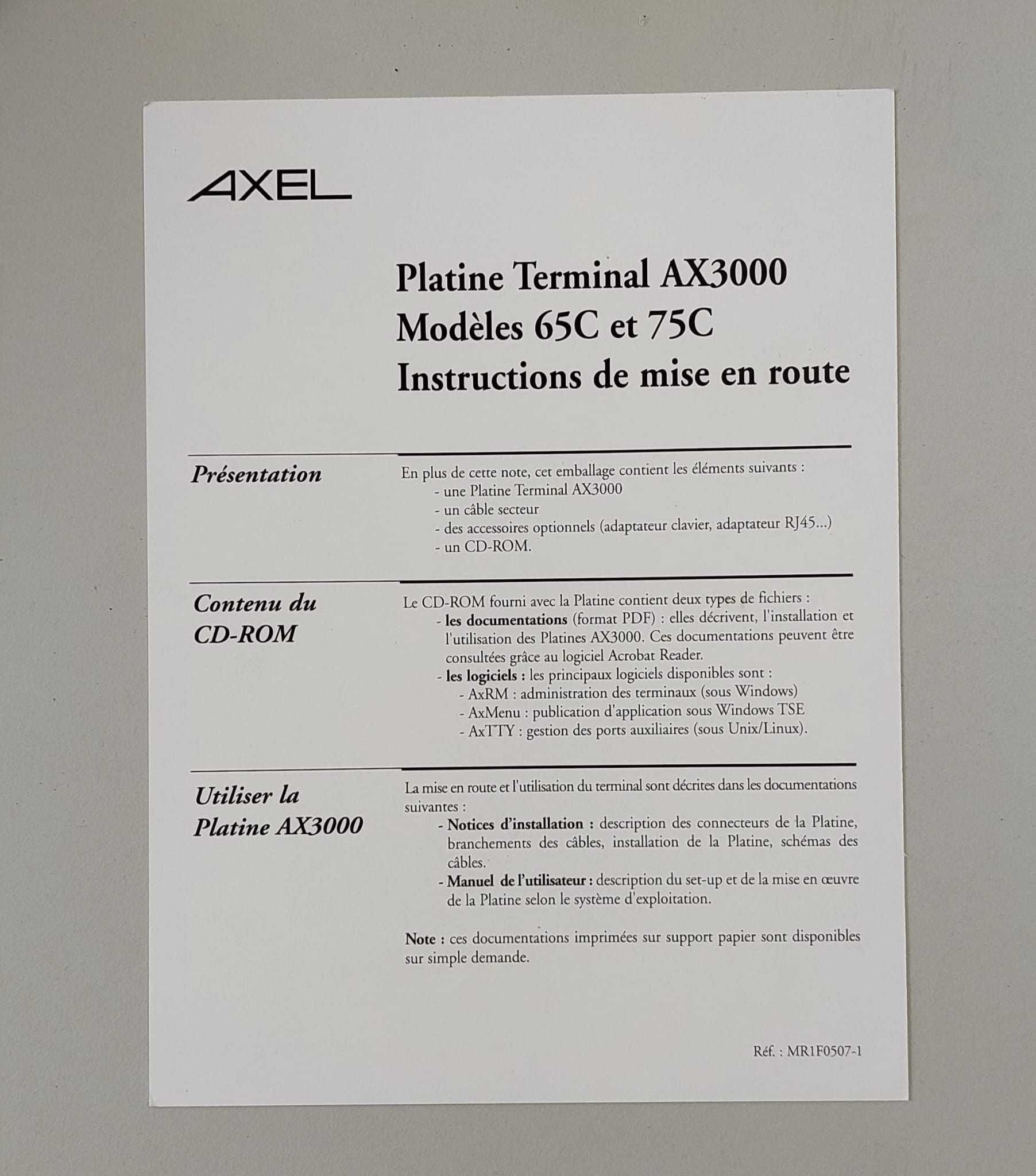 Thin client Axel Platine Terminal M75C