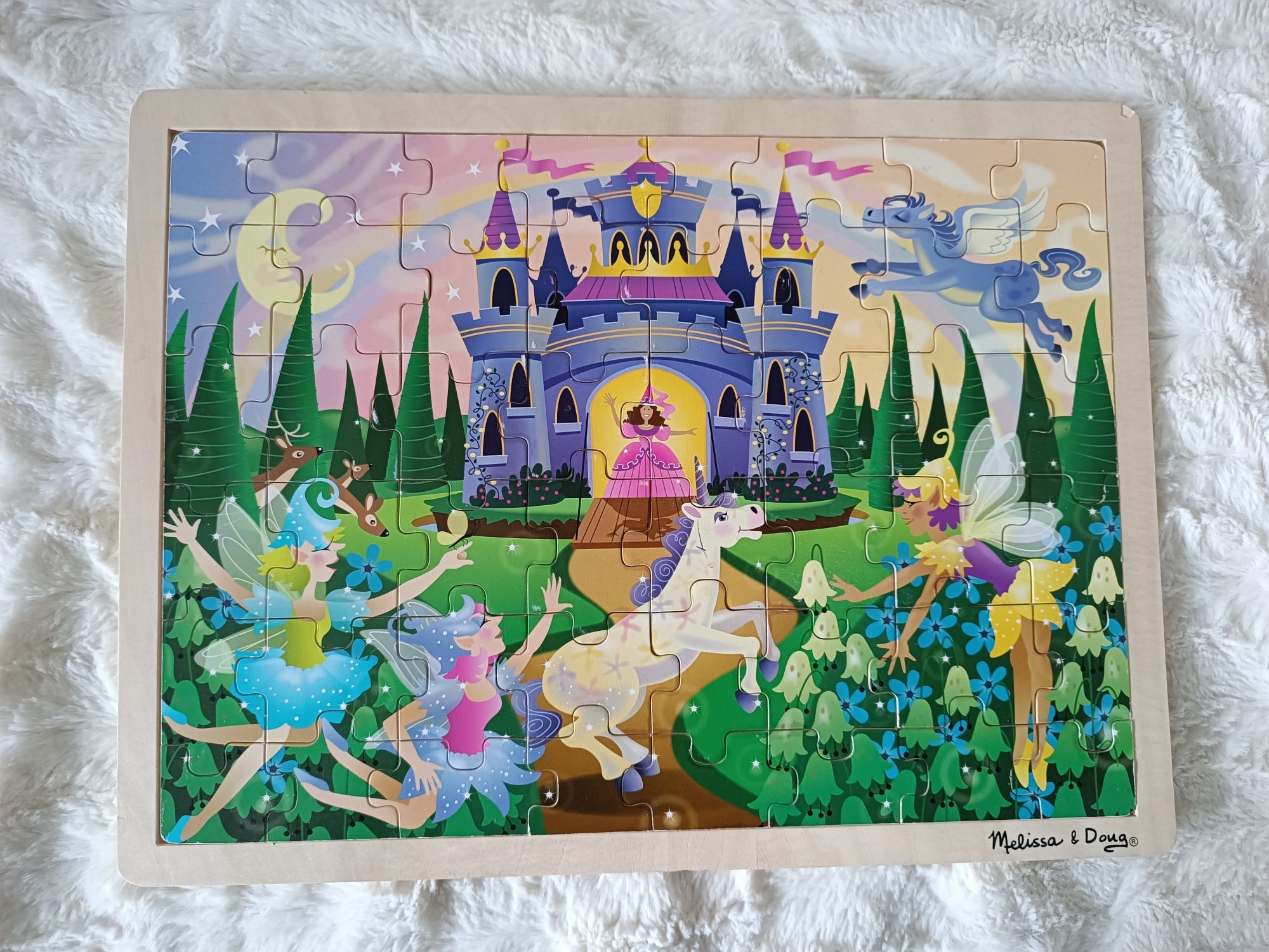 Drewniane puzzle Melissa Doug księżniczka vintage dla dziewczynki