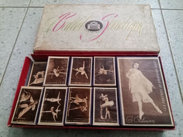 Coleção de caixas de fósforos Le theatre Ballet Bolchoi 1958 USSR