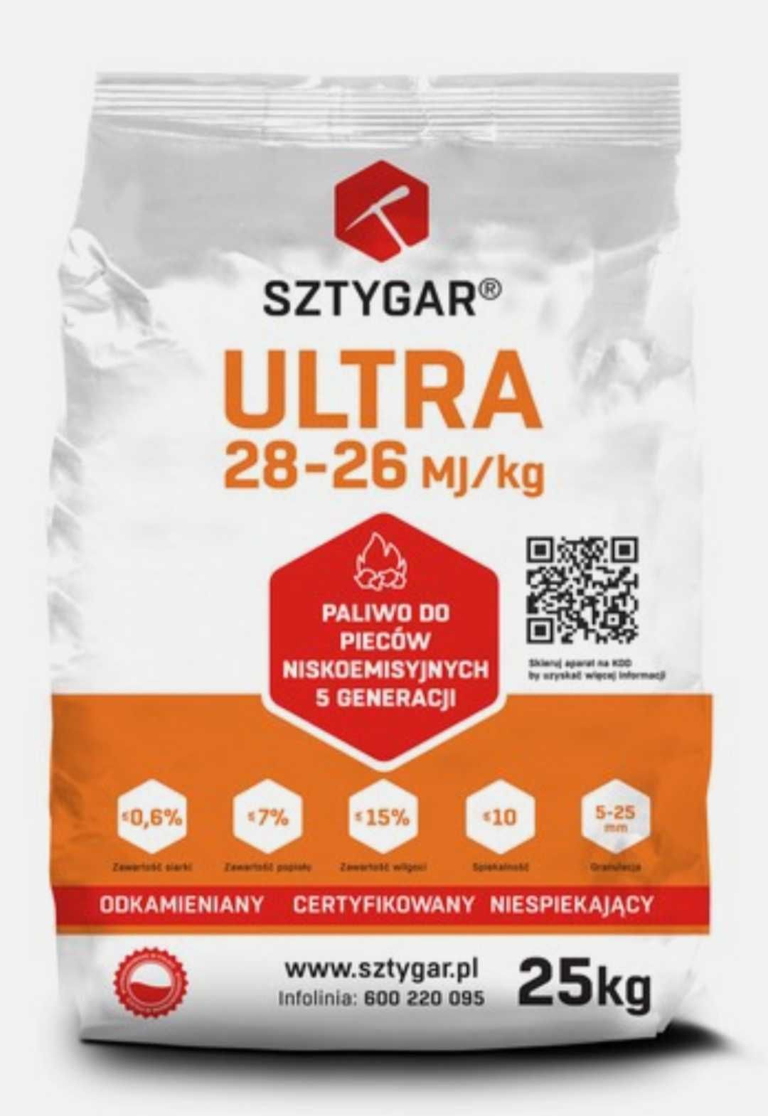 Ekogroszek Sztygar Ultra 26-28 MJ/kg