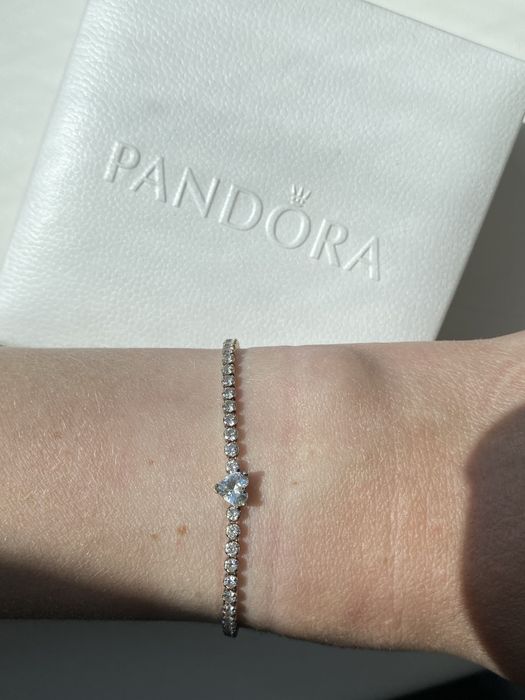 Pandora срібний браслет "Блискуче паве"