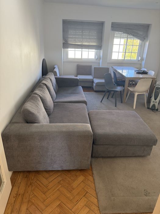 Sofa de Sala com Chaise Longue