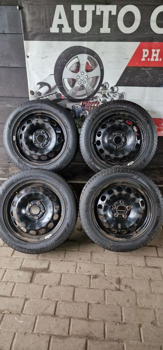 KOŁA OPONY ZIMOWE 205/55 R16 FELGI STALOWE 5x112 16&quot; ET50 Golf V Leon II OCTAVIA II