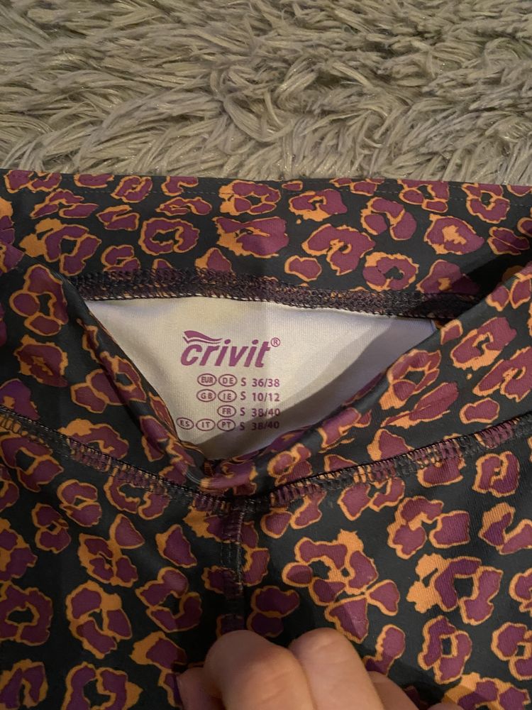 Legginsy sportowe gym panterka szare