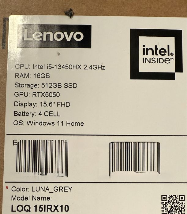 Nowy nie otwierany laptop gamingowy