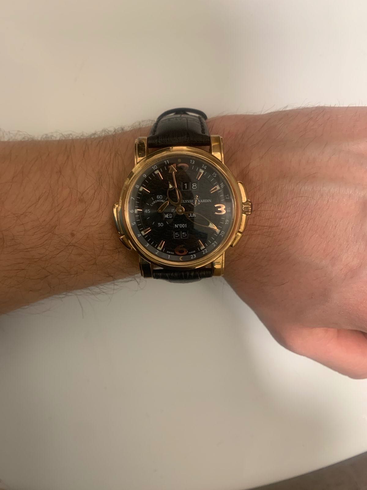Годинник Ulysse Nardin GMT+/-Perpetual Gold-Black