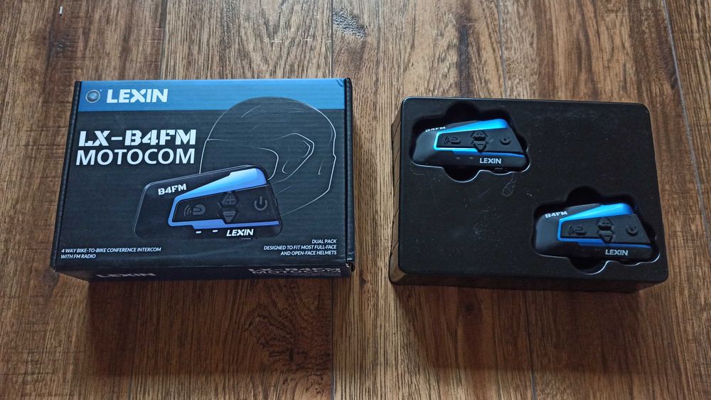Interkom LEXIN LX B4FM Intercom Sena Motocom Cardo bluetooth
