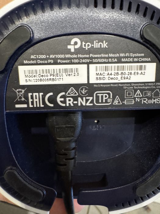 4 sztuki Router TP-Link DECO P9 Hybrid Mesh WiFi PLC