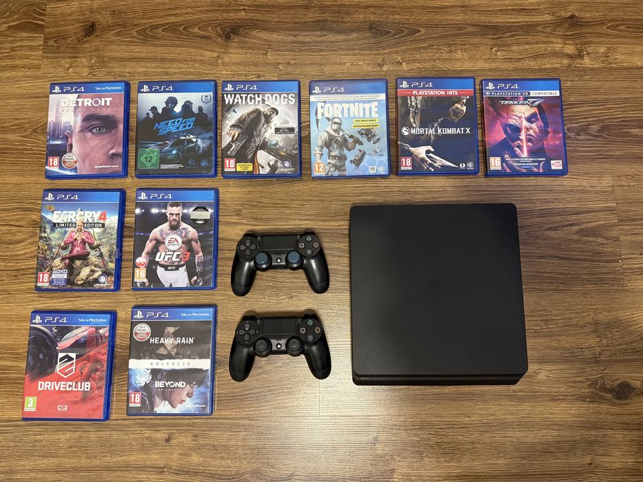 Ps4 slim 1TB/ 10 gier idealny stan