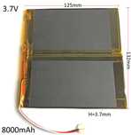 NOVO - Bateria Universal Recarregável 8000mAh 3.7V Li-Po Tablet 3 fios