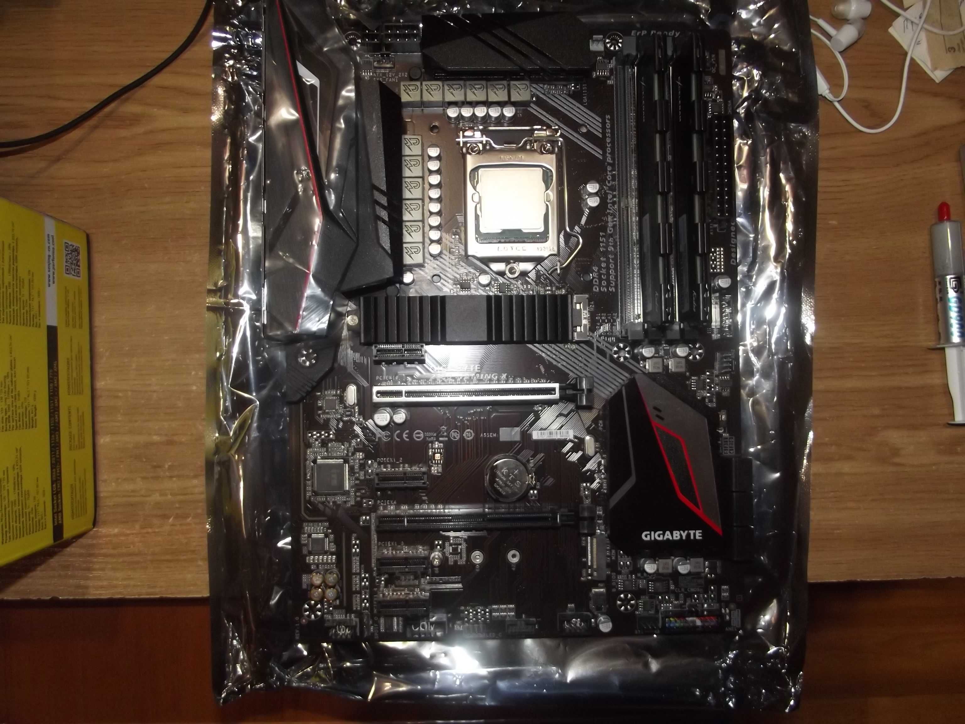 i5-9600K/Gigabyte z390 Gaming X/16Гб 3200Мгц DDR4/GTX 1660Ti 6Gb