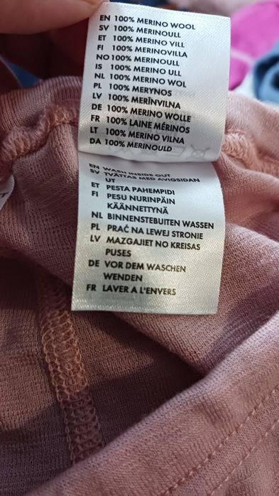 Legginsy Polarn o.pyret 100% merino. Budżet.