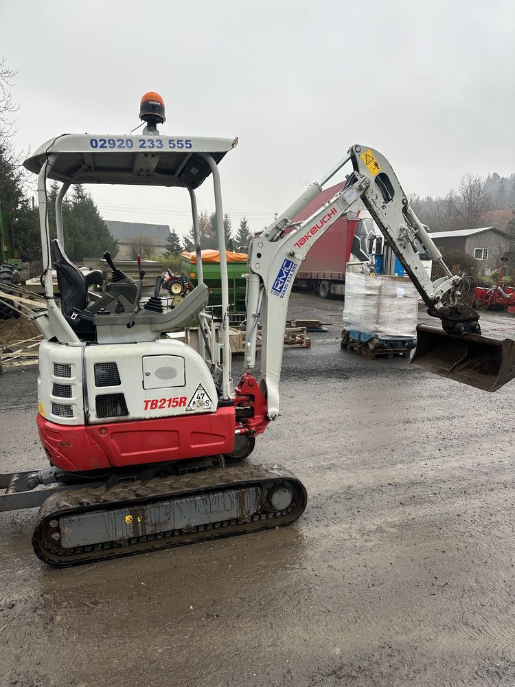 Minikoparka Takeuchi TB215R, 2019 rok , szybkozłącze, Kubota kx016-4