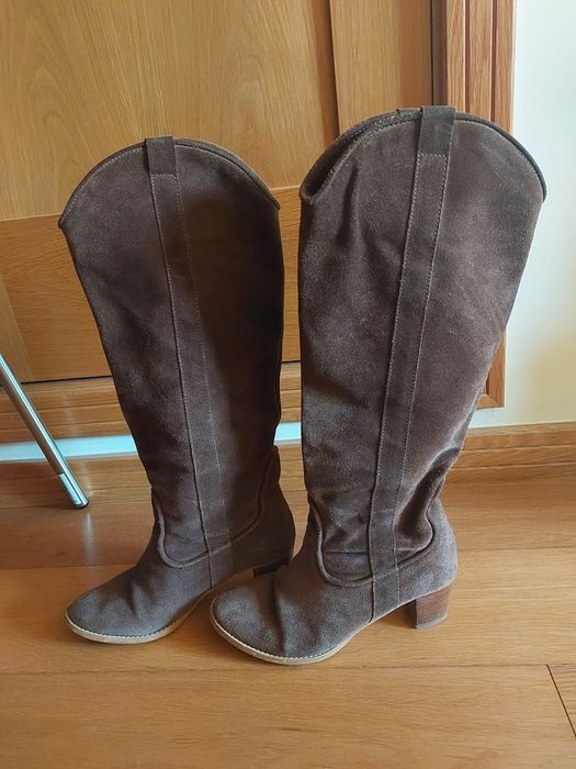 Botas castanhas Zara