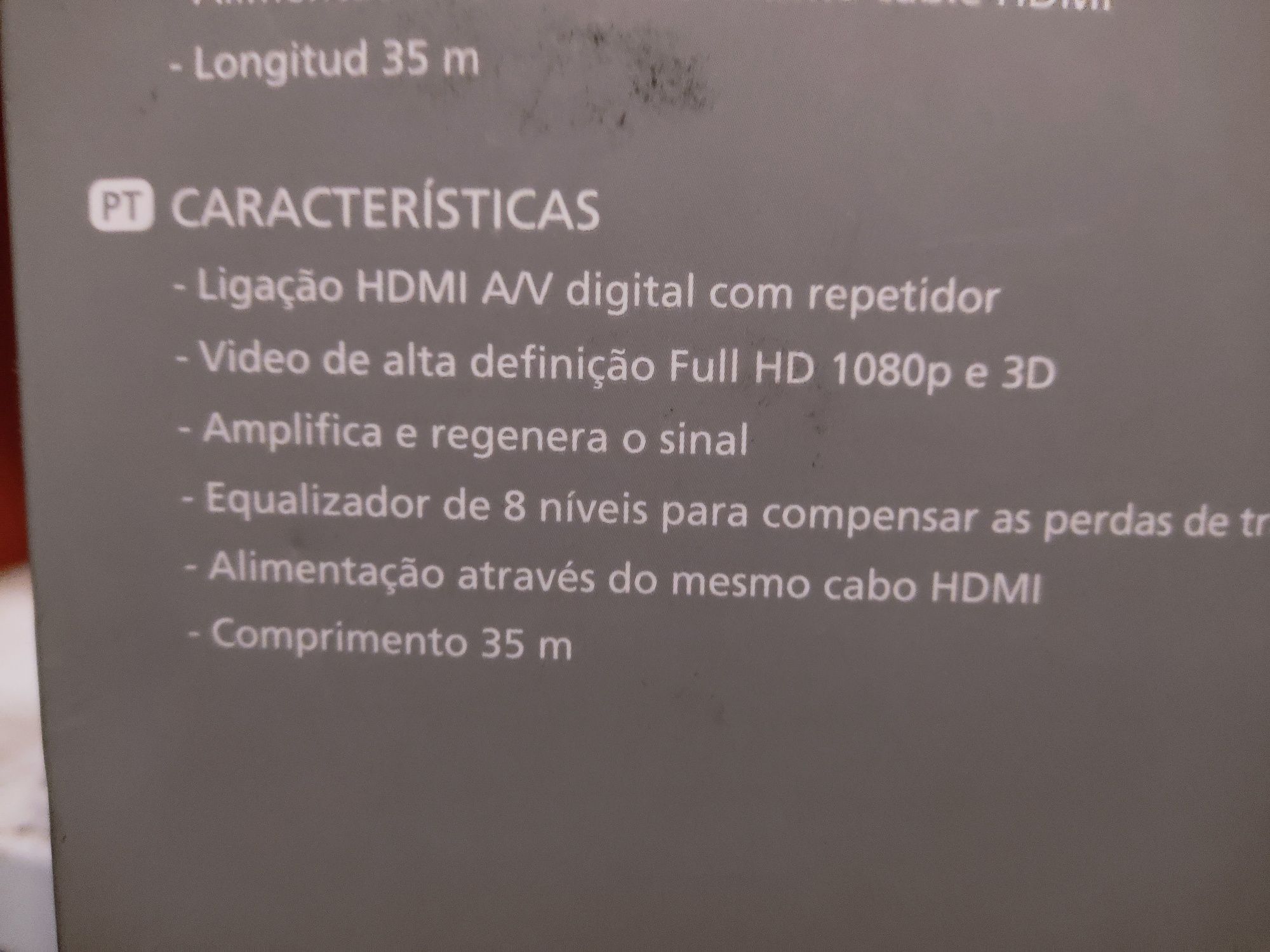 Cabo HDMI FHD direcional ativo 35m