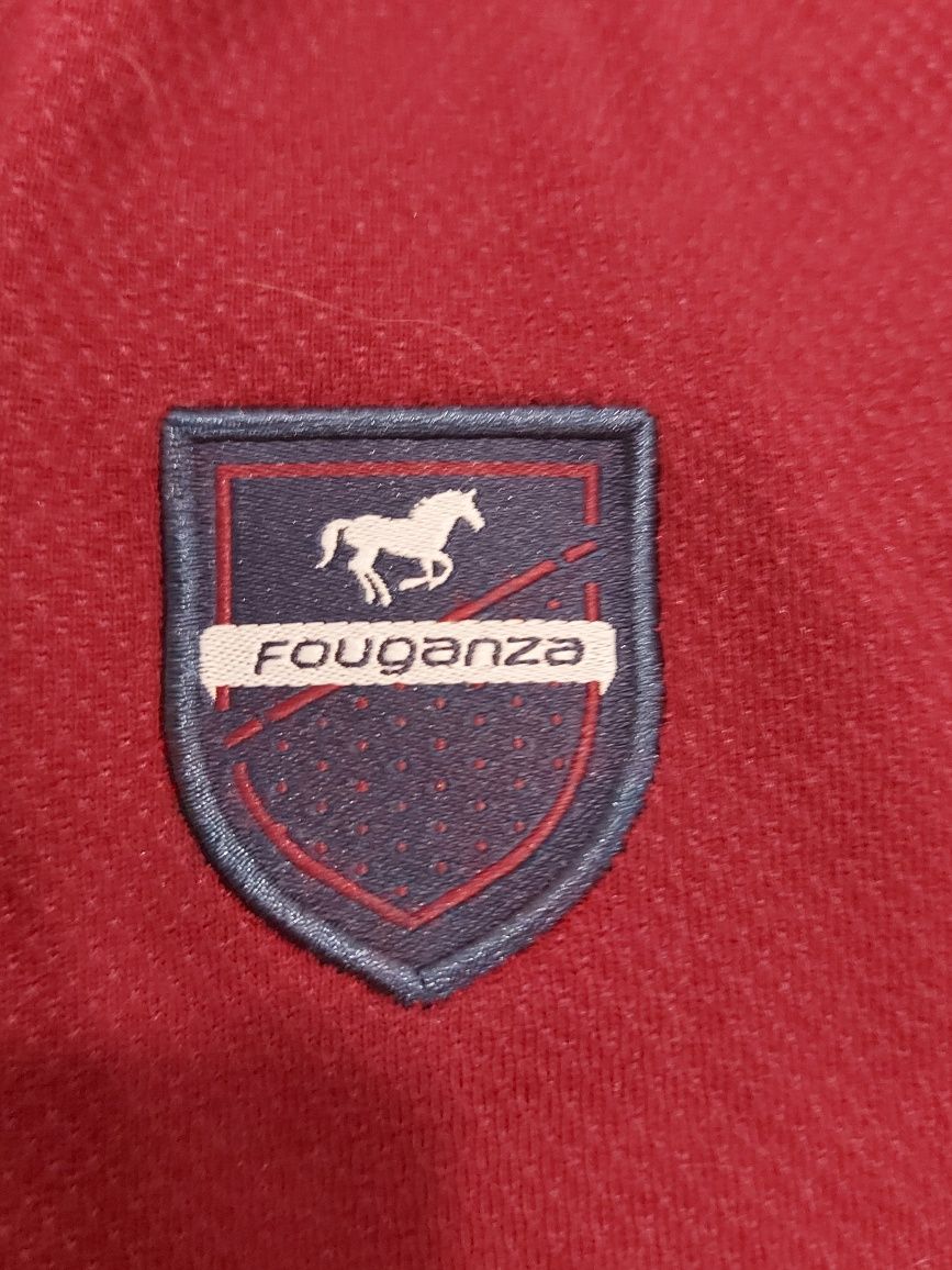 Koszulka Polo Jeździecka Bordowa