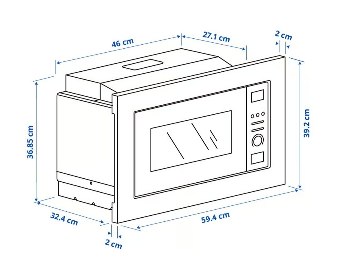 Kuchenka mikrofalowa VÄRMD IKEA 300