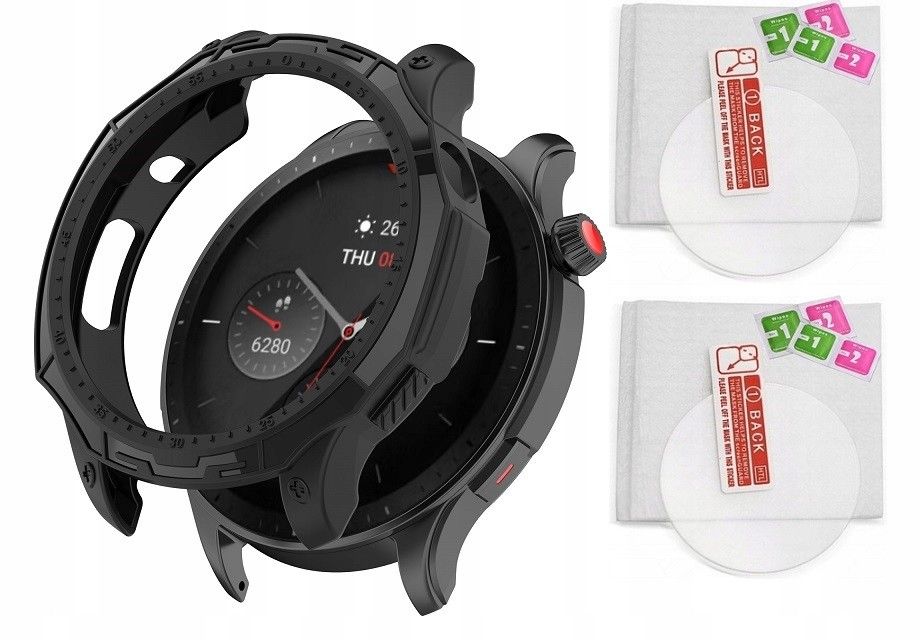 2 X Szkło Hartowane 9H+ Etui do Xiaomi Amazfit GTR 4