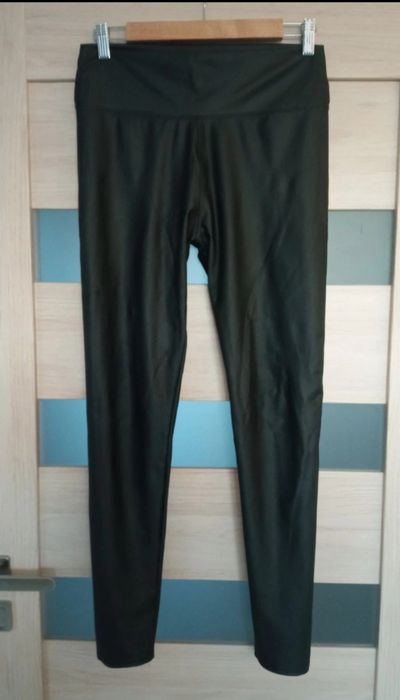 Damskie legginsy getry ala skóra M/L