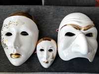 Maski porcelanowe białe