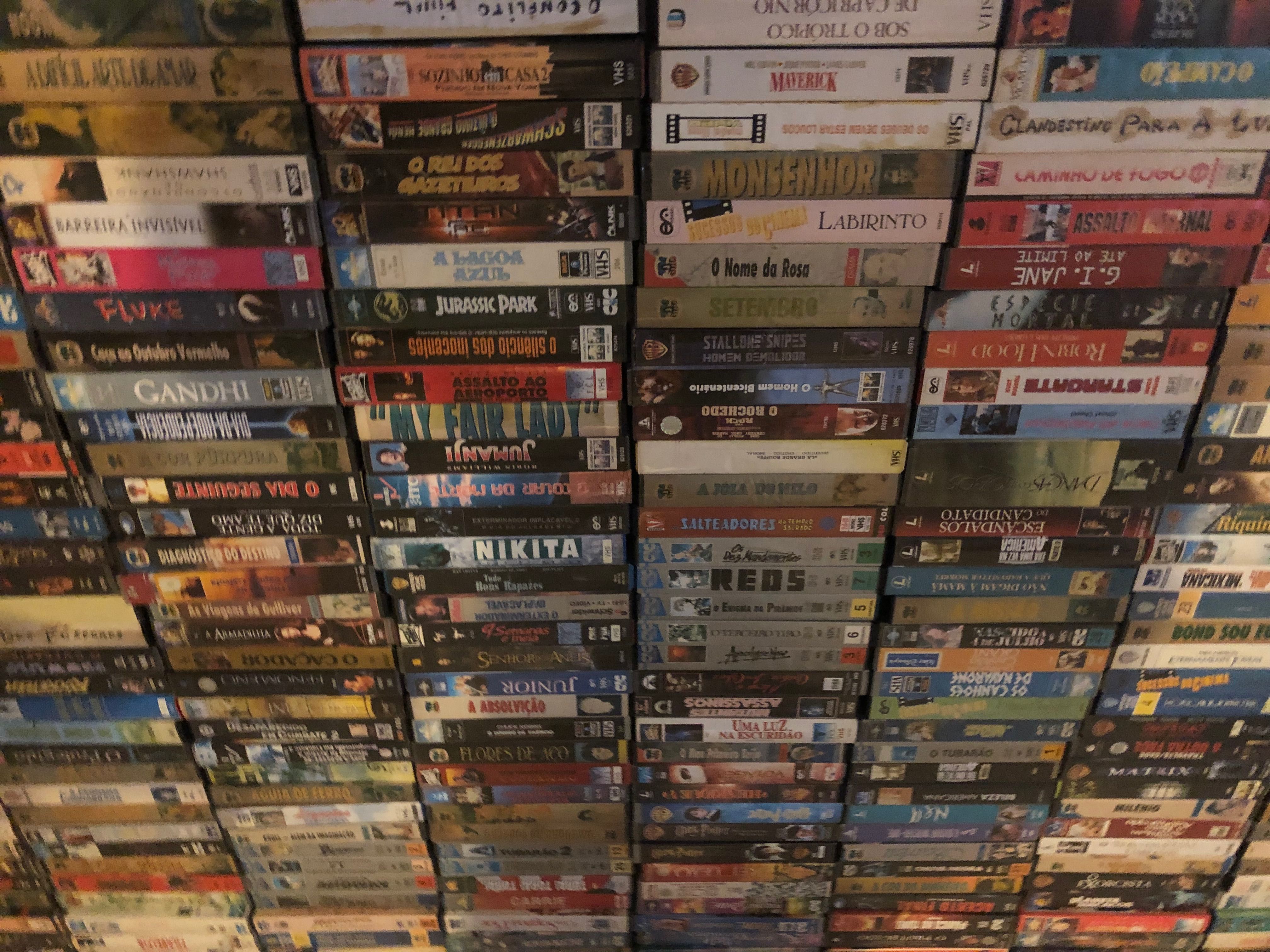 340 Filmes em cassetes VHS unidades bem conservadas