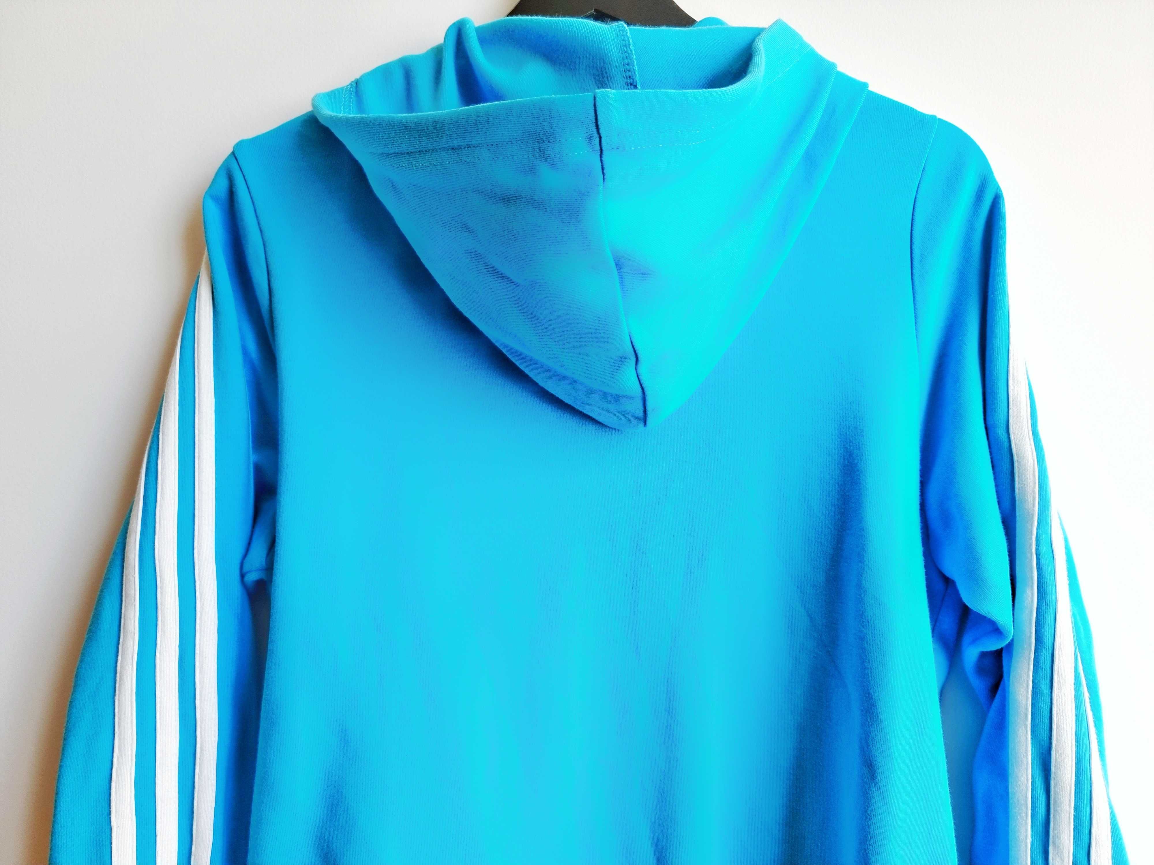 Casaco Adidas azul turquesa original