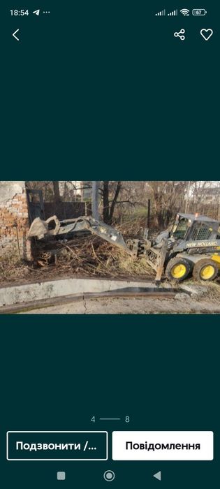 Навісне обладнання для навантажувача