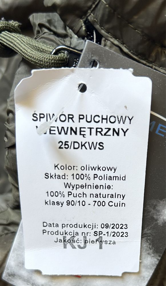 Zestaw śpiworów, Śpiwór nieprzemakalny PUCHOWY - 30 st