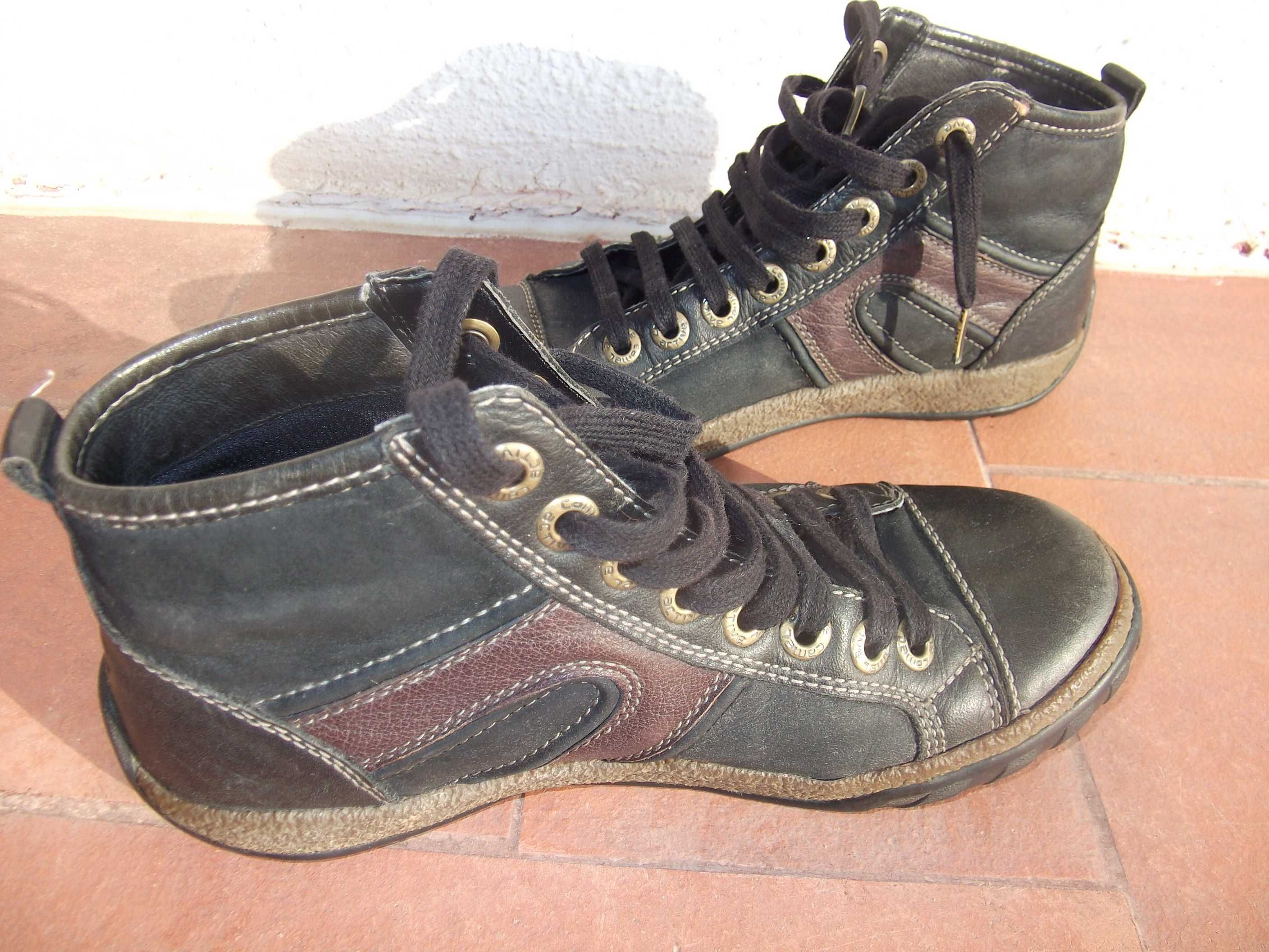 Ténis botins em pele / Leather sneakers boots - CAMEL ACTIVE size 37/4