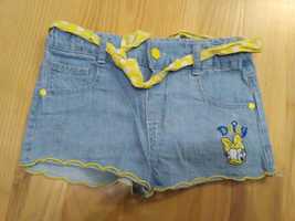 Spodenki jeansowe 2-3 latka krótkie na lato na gumce Disney