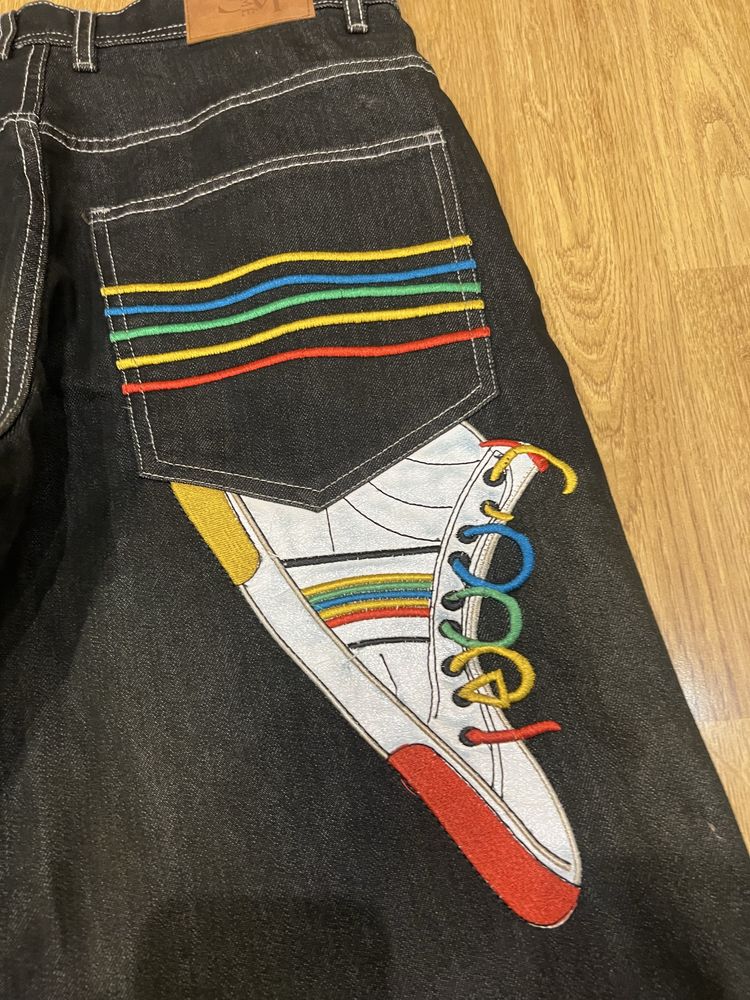 Jeansy vintage y2k w stylu Coogi