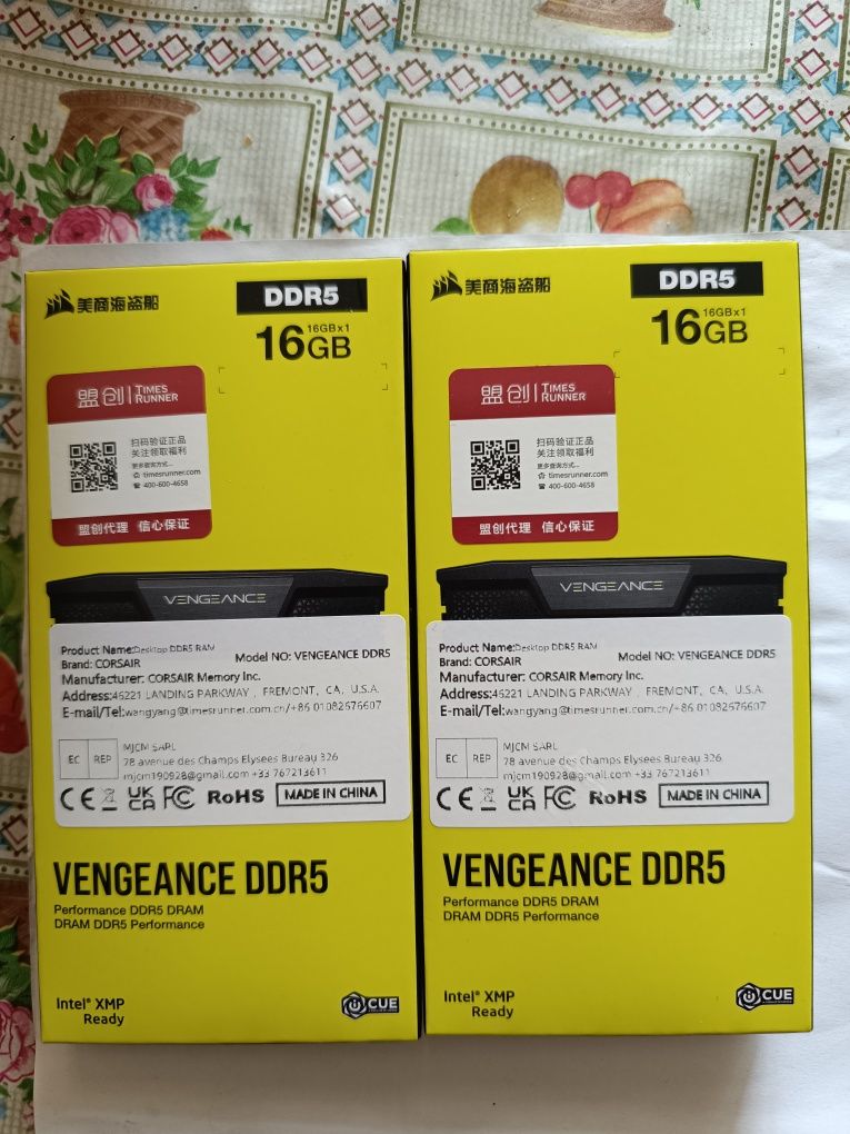 Оперативна пам'ять Corsair Vengeance DDR5, 6000MHz, 32 gb (2x16), нова