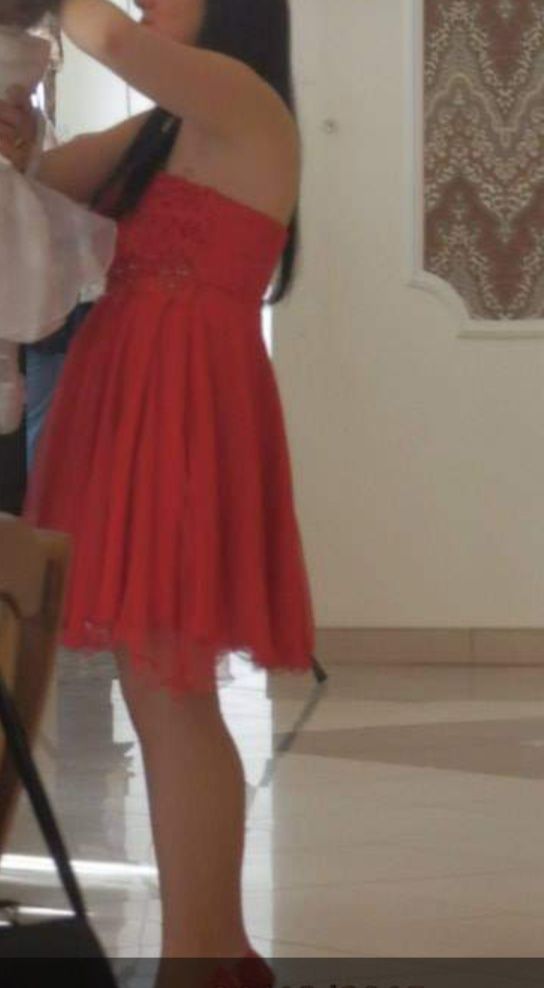 Sukienka  tiulowa  czerwona! Hit !
